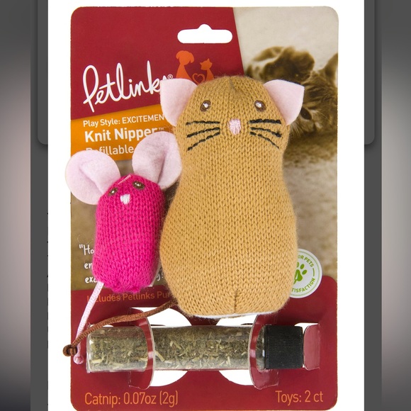 2 Petlinks Knit Kipper Refillable Cat Toys with Catnip
Tube - NWT. - Picture 2 of 2